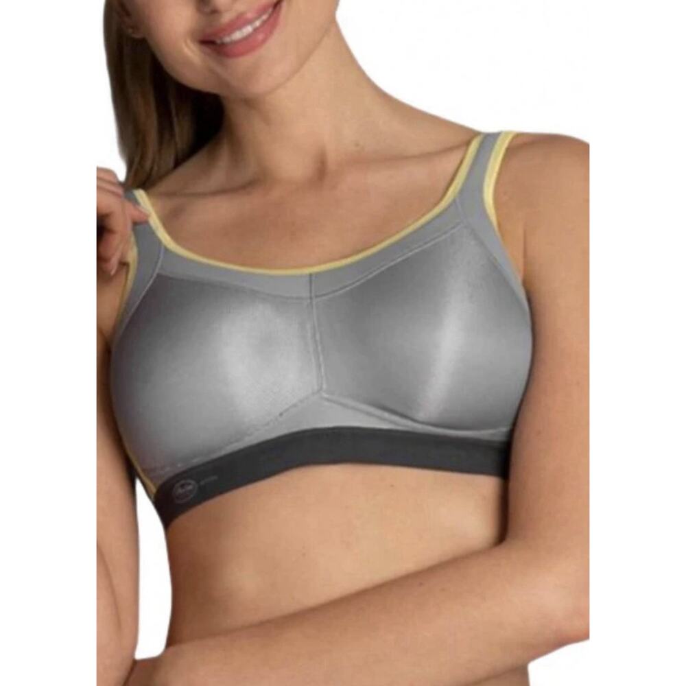Momentum by ANITA 5529 - 30 H Iconic Grey New in Box Air Control Sports Bra